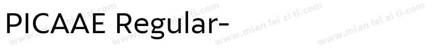 PICAAE Regular字体转换